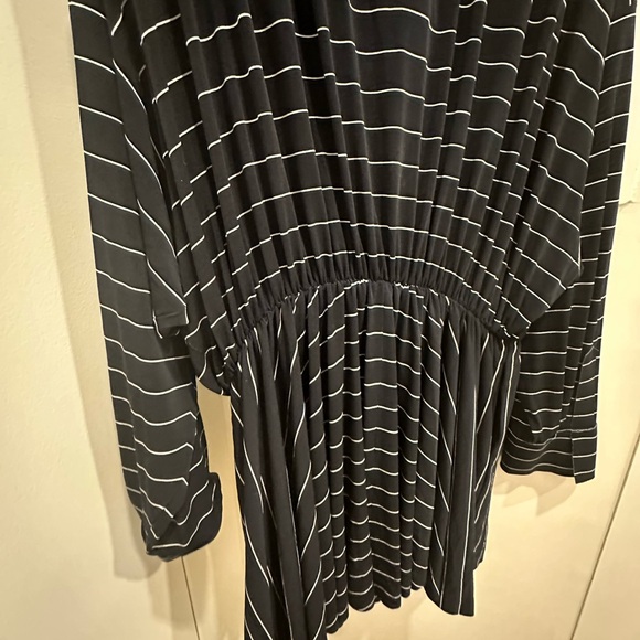 Navy Stripe Norma Kamali Dress - Picture 2 of 7